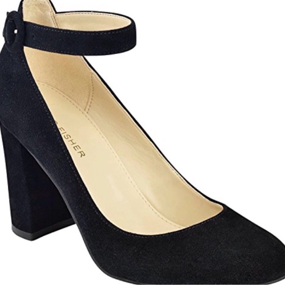 Marc Fisher Ion Black Suede Pumps Size 9